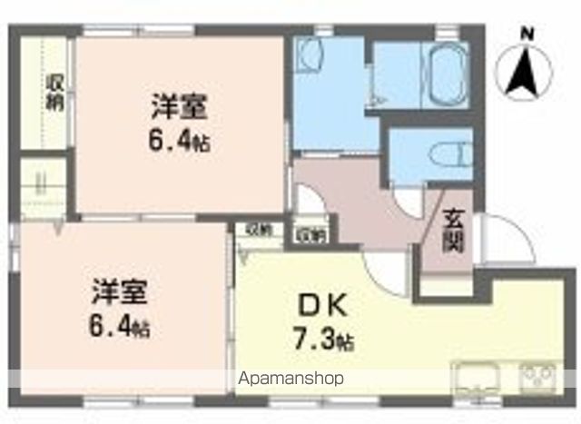 アメニティ朝倉　Ｂ棟 101号室 間取り