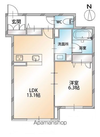 シャーメゾン旭ＷＥＳＴ 103号室 間取り