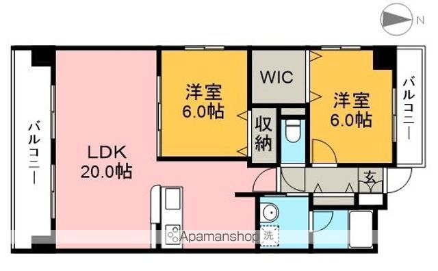 グランドール桜井 1101号室 間取り