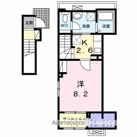 セント・ヴィレッジ 205号室 間取り