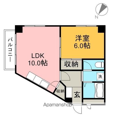 フラット南光台 303号室 間取り