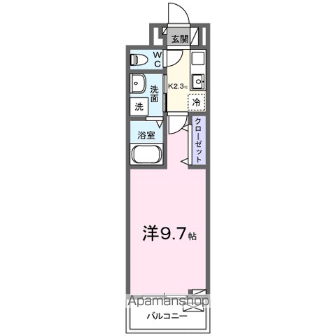 クルール 303号室 間取り