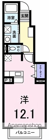 ハッピネス　裕 103号室 間取り
