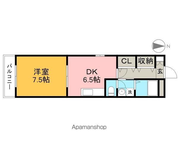 フレグランス西町 205号室 間取り