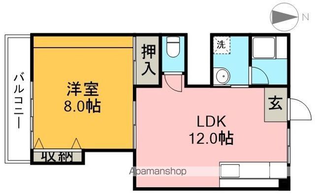 比島セブンコーポ 32号室 間取り