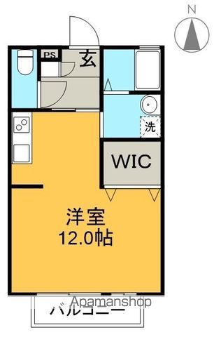 大和ハイツⅡ 203号室 間取り