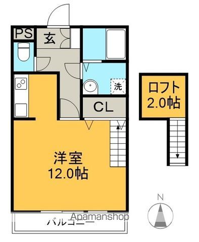 セジュール陽 202号室 間取り