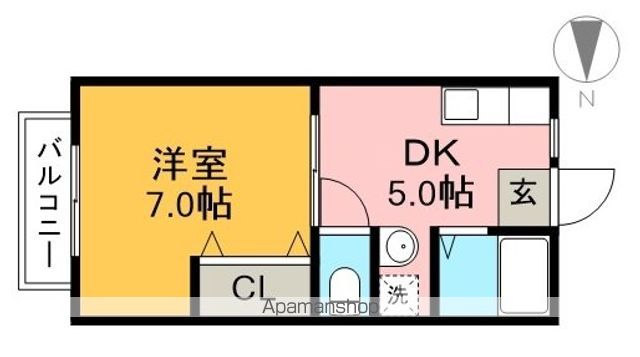 サンライフ・モラ 11号室 間取り