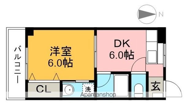 ドリームハウス 211西号室 間取り