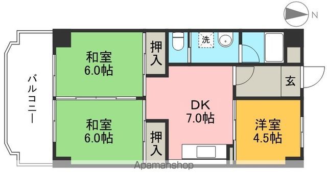 コーポ田中２号館 間取り図