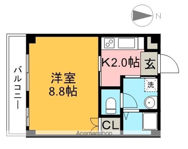 ＡＲＣＡＤＩＡ（アルカディア） 105号室 間取り