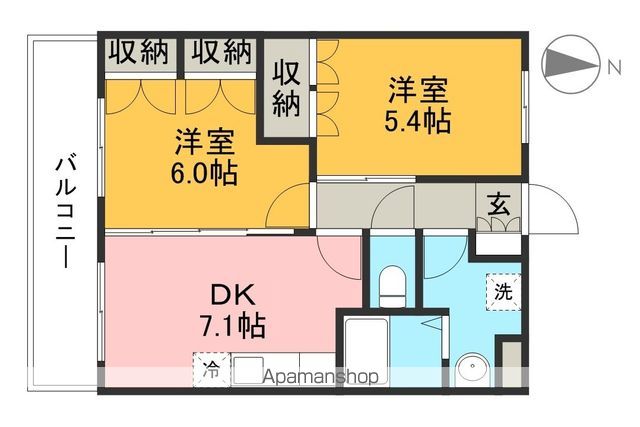 グリーングランデⅡ 106号室 間取り