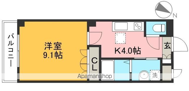 ピュアフェリシス 103号室 間取り