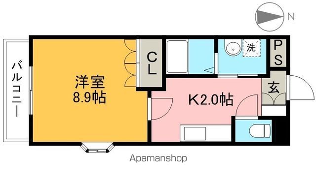 エル・アール 101号室 間取り