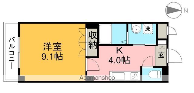 ピュアフェリシス 207号室 間取り