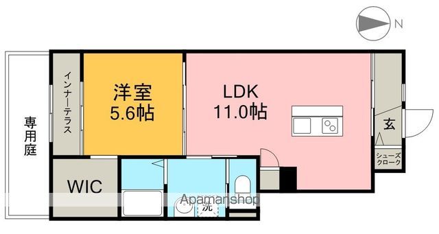 南風 106号室 間取り