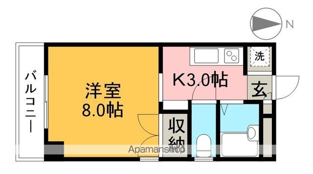エトワール弥生町 301号室 間取り