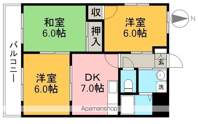 サチ高須 203号室 間取り