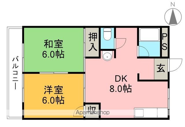 丸の内ロイヤル 3A号室 間取り