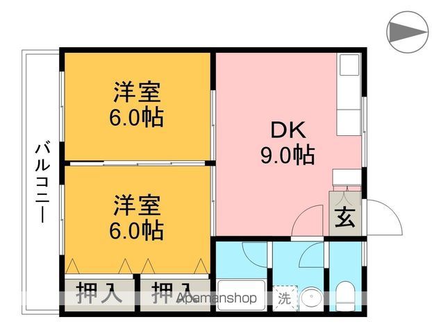 藤ハイツ 303号室 間取り