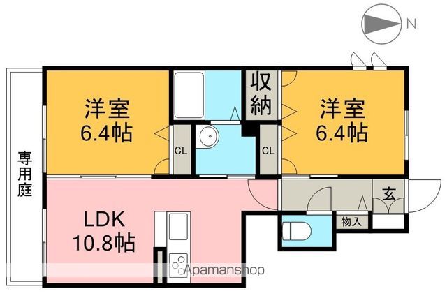 シャーメゾン　ラ・フレーズ　Ｃ棟 101号室 間取り