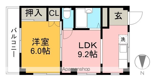 ディアコートナカイ 301号室 間取り