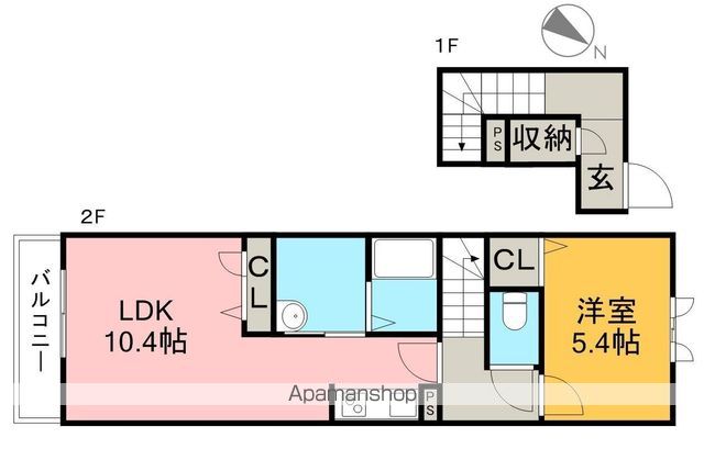シャーメゾン　ベルブランシュ 201号室 間取り