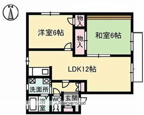 神田縄ハイツ　Ｄ棟 102号室 間取り