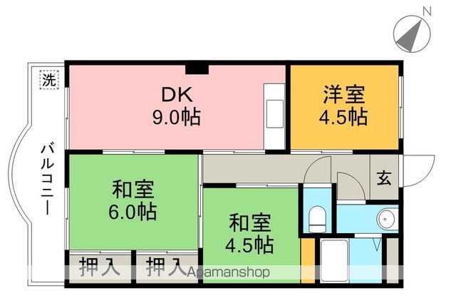 ロイヤルハウス翔 303号室 間取り