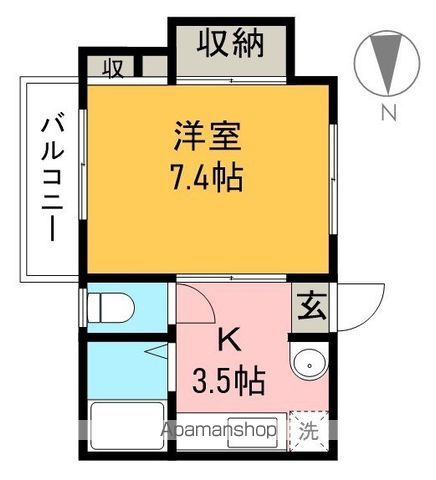 アネックス通町 401号室 間取り