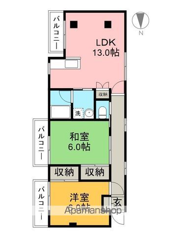 アネックス通町 201号室 間取り