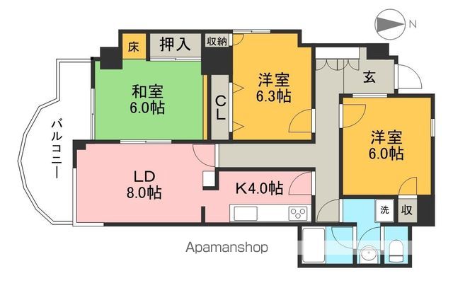 フォートヒル１０２ 301号室 間取り