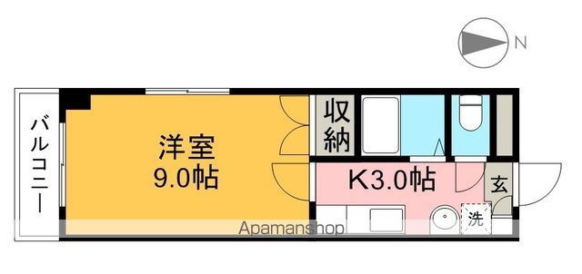 コーポオリエンタル 305号室 間取り