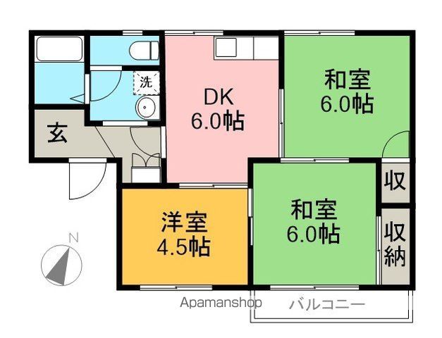 ＭＴハイツ 201号室 間取り