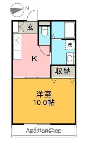 アテナ 206号室 間取り