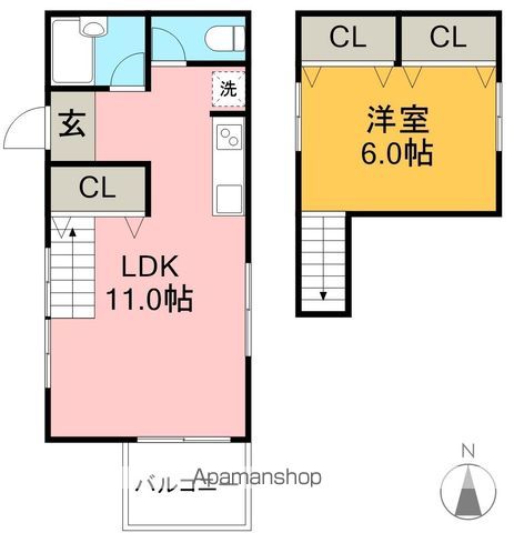 エトワール桜井町 402号室 間取り