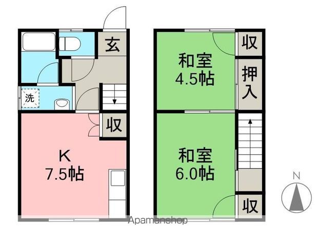 泉貸家 東号室 間取り