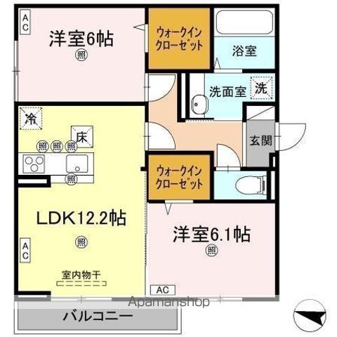 レジデンスクオーツ西町 301号室 間取り
