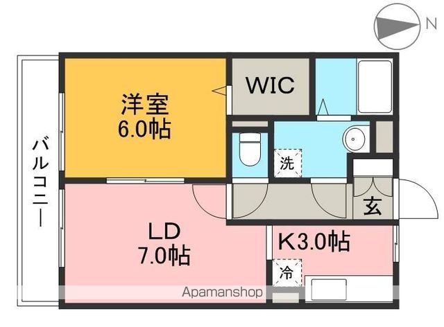 ビレッジ北久保　Ｃ棟 101号室 間取り