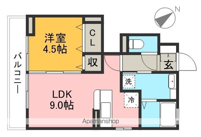 モンブランⅡ 101号室 間取り