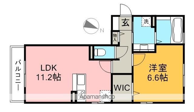 パディーフラッツ 201号室 間取り