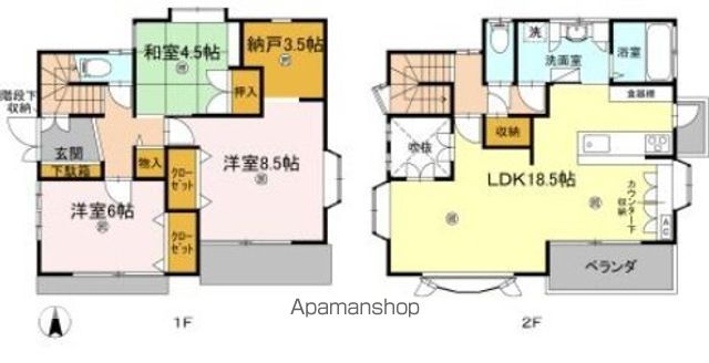 中秦泉寺戸建 間取り
