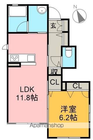 シャーメゾン　エルデ 101号室 間取り