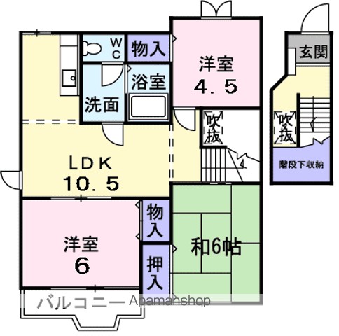 シャトー竹島 203号室 間取り