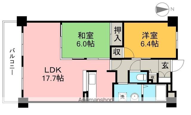 リヴィエール大高 802号室 間取り