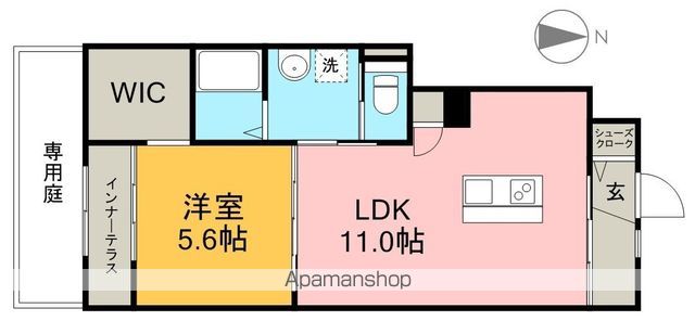 南風 101号室 間取り
