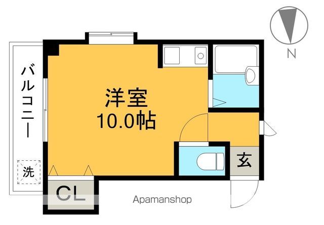 ハイツ六泉Ⅱ 401号室 間取り