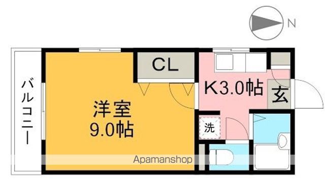 竹之内マンションⅡ 301号室 間取り