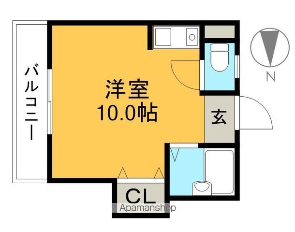 ハイツ六泉Ⅱ 203号室 間取り