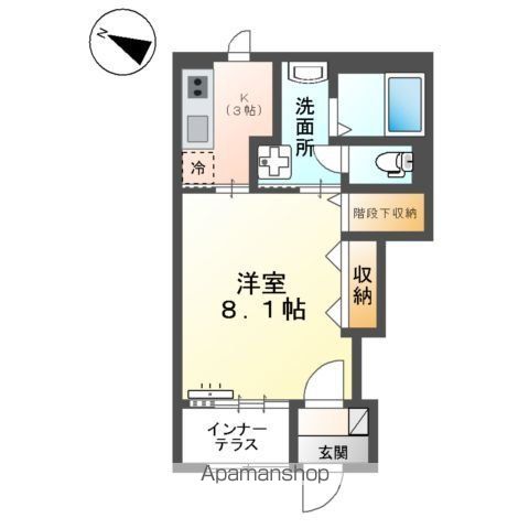 十色 108号室 間取り